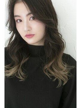 アジールヘア 所沢プロペ通り店(agir hair) 裾カラーグラデーション10代20代30代ブリーチ毛先