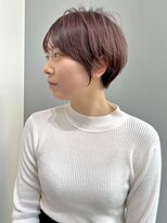 ジアン バイ ミルボン NU茶屋町+(GIEN by milbon)&nbsp;前下がり大人ショートボブ/イルミナ透明感カラー@田中俊成