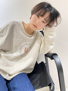 ソラ ストリートサロン(SORA.STREET SALON) マッシュショート耳かけショートボブセンター分け