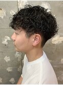 メンズカットパーマ波巻ツイストスパイラルパーマ札幌大通