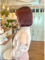 エクレ(eclet)&nbsp;大人可愛い艶髪★暖色カラー×ワンレンボブ