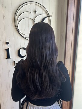 イコウヘアデザイン(icou hair design) 隠れた色味!艶感ダークラベンダー