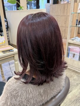 アルターリール(aL ter Rire) 黒髪/ボブルフ/ネビージュ/小顔/ワンレン/杉田花乃