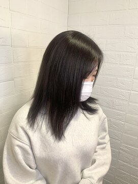 ヘアースペースブルーム プリュス 石橋店(HAIR SPACE BLOOM plus) 透明感カラー/ラベンダーグレージュ/韓国ヘア