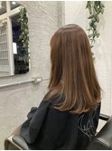 ベージュカラー×ワンカール