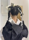 【Nanaka】リボン×ツインテール！成人式ヘアセット