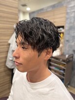 銀座マツナガ 神田店&nbsp;20代30代大人こなれツーブロックツイストスパイラルパーマ