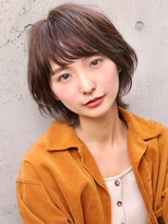 イメチェン/ホワイトブロンド/外ハネボブ/ワイドバング/表参道