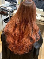 美容室 グリリ(guriri)&nbsp;オレンジグラデーションカラー