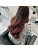 茜グラデーション