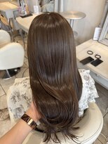 ザックラフィネ(ZACC raffine) 艶カラー/ブラウン/レイヤーカット/縮毛矯正/マロンベージュ