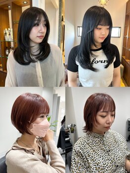 ブランシェ神領店の写真/【クセや毛量を考慮して丁寧に調整。】その人の印象を決める顔周りのカットはBRANCHE神領店にお任せ◎