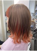 【REJOICE hair】インナーパンプキンオレンジ☆ GAMO