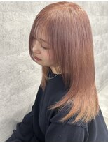 ルイス(L'wis)&nbsp;ミルクティーピンク学割U24ケアブリーチ2回渋谷10代20代暖色韓国