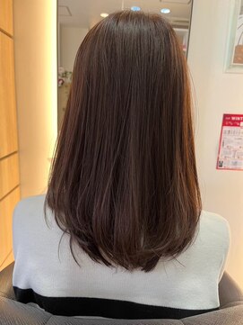 富士見ヶ丘ショートイルミナカラー顔周りレイヤーカット白髪染め