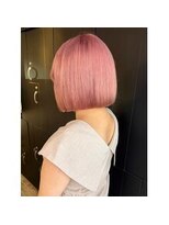 ゲーム 渋谷店(GAME)&nbsp;ピンクベージュ/ダブルカラー/シンプルストレート/髪質改善/原宿