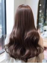 ダル 渋谷/表参道(DAL.)&nbsp;大人ブラウンカラー美髪矯正ストレート巻き髪