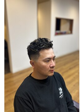 パーク(PERK) メンズパーマ×ハイライト