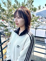 オリガミ 北佐古(ORIGAMI)&nbsp;レイヤーボブ×ベージュブラウン