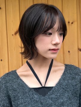 ブゾン(buZon) 【buZon ブゾン】外はねボブ×ダークブラウン