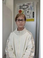 ウーズ ハラジュク(Ooze.HARAJUKU)&nbsp;ハッシュカットグレージュデザインカラーツートーンカラー原宿