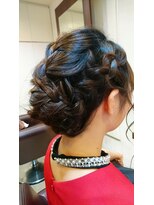 ヘアーガーデン ハニワ(Hair Garden 葉庭)&nbsp;AKIお客様スタイル「編み込みヘアセット」