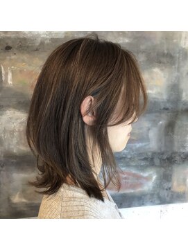 キートス(kiitos) 切りっぱなしミディアムレイヤー