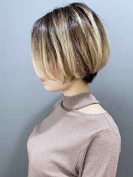 ニット 銀座(knit) 《knit銀座》大人可愛い20代30代40代ショートボブ丸み前下がり