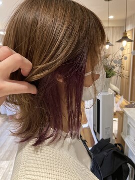 ナルム(naluM) レイヤーボブ×インナーカラー