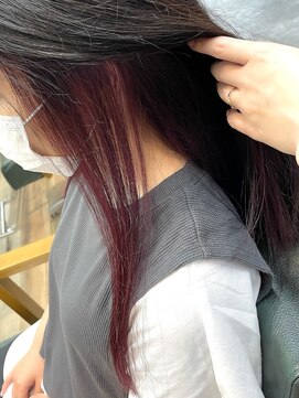 リベストバイジェービー 稲毛(li best. byjb) 大人かわいい/インナーカラーピンク/美髪/[稲毛/稲毛駅]