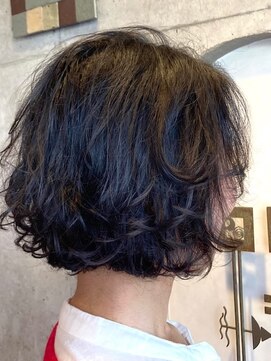 美容室 ル クラージュ パーマ残りを活かしたゆるふわカット
