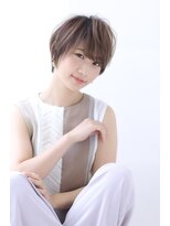 オーロ 緑地公園店(ORO)&nbsp;オリーブカラーハイライトカラー小顔くすみカラーくびれショート