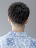 ツーブロックダウンバング刈り上げフェードクロップ毛流れ自然