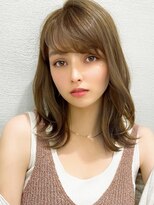 シルクレイ 新宿店(Silk-lei)&nbsp;ふんわりカールのこなれミディ/小顔前髪カット/新宿春夏ヘア