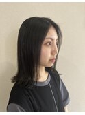 艶髪ブルーブラック/切りっぱなし