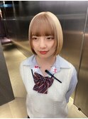 斜めバング/グレージュカラー/シルキーベージュ/栄/名駅
