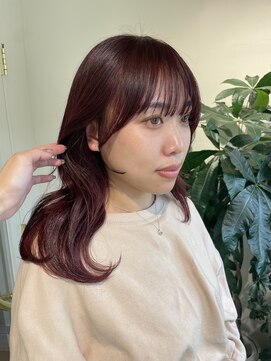 リンクバイアーバン(link by urban.) 【小顔見せ】顔周り、後毛カット