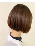 イメチェンあご下ボブ