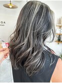 【KEITA】お客様スタイル～シルバーハイライト☆レイヤーカット