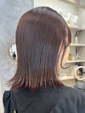 ポジ(poji) 外ハネボブ 切りっぱなし 韓国風 髪質改善 顔まわり 顔周り