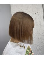 ブレンド 渋谷(BLend)&nbsp;ハイライトカラーマチルダボブインナーグレージュ前髪