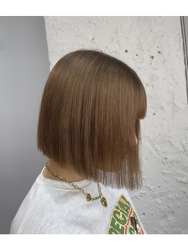 ブレンド 渋谷(BLend) ハイライトカラーマチルダボブインナーグレージュ前髪