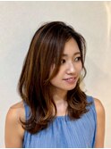 20代30代40代　ふんわり大人ショートボブレイヤースタイル