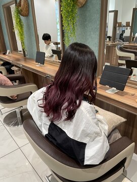 アッシュ 茗荷谷店(Ash) グラデーションカラー　ピンクラベンダー