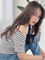 ソヨン 栄店(SOYON)&nbsp;イメチェン/小顔/かきあげ前髪/レイヤーカット/黒髪/ネビージュ