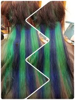 クリア 美容室&nbsp;2色の組み合わせ☆高発色インナーカラー