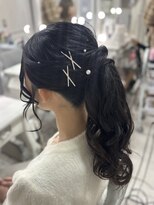 ラモ(RAMO)&nbsp;黒髪ロングポニーテール