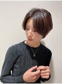 大人可愛い 20代30代☆小顔丸みショート奈良　西大寺