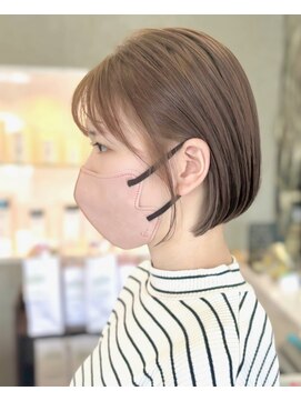 ヘアデザインファブロ イオンモール宮崎店(hair design FABRO.) 大人耳掛けショート