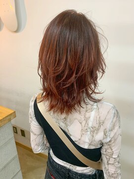 キューズ クラブ(cuz KLUB) 【cuzKLUB】レイヤースタイル×チェリーレッド＊池袋